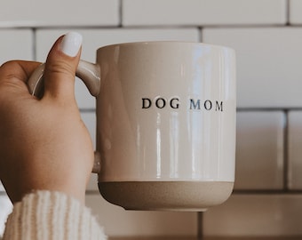 Dog Mom Stoneware Coffee Mug | Fur Mama | Inspirational Mug | Mom Coffee Mugs | Mother's Day Gift | Dog Mom Mug | Dog Mom Gift | Mama Mug