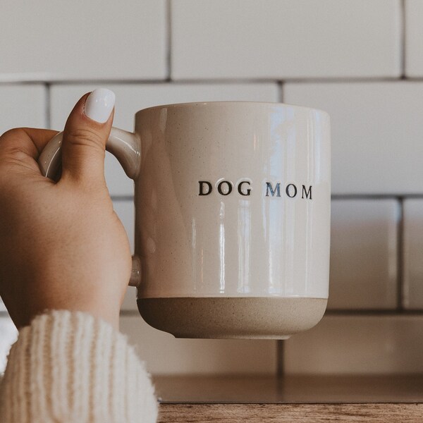 Dog Mom Stoneware Coffee Mug | Fur Mama | Inspirational Mug | Mom Coffee Mugs | Mother's Day Gift | Dog Mom Mug | Dog Mom Gift | Mama Mug