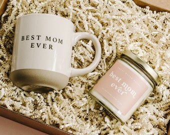 Mother's Day Gift Box, Mother's Day and Birthday Gifts for Moms, Packaged Ready To Gift, Best Mom Ever Mug and Candle