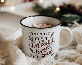 It's The Most Wonderful Time Of The Year Campfire Mug | Christmas Mug | Holiday Mug | Christmas Coffee Mug | Winter Mug | Christmas Decor