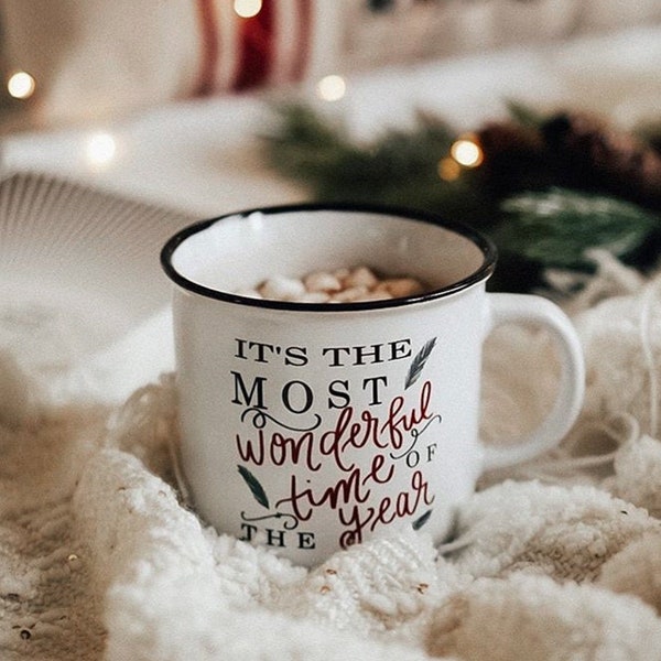 It's The Most Wonderful Time Of The Year Campfire Mug | Christmas Mug | Holiday Mug | Christmas Coffee Mug | Winter Mug | Christmas Decor