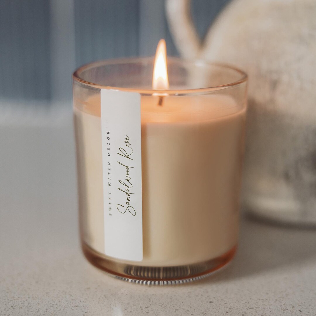 Rose & Sandalwood Scented Candle Rose