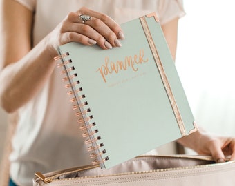 Grey and Rose Gold Planner | August 2018 - July 2019 2018 Planner 2018 Daily Planner Weekly Planner Calendar Bullet Journal 2018 Agenda
