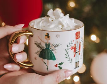 Vintage Nutcracker Bernardaud Grenadiers Mug Happy Holidays 