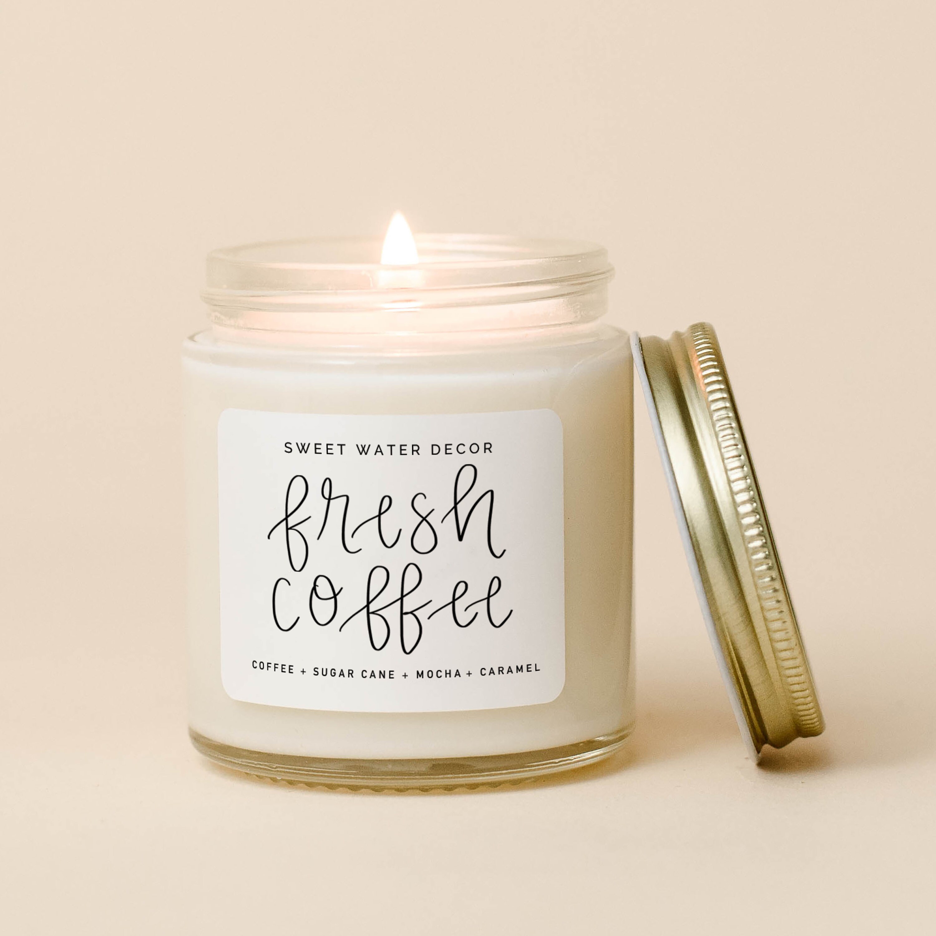 Home Soy Candle Set of 3 Fresh Coffee Peppermint and Etsy