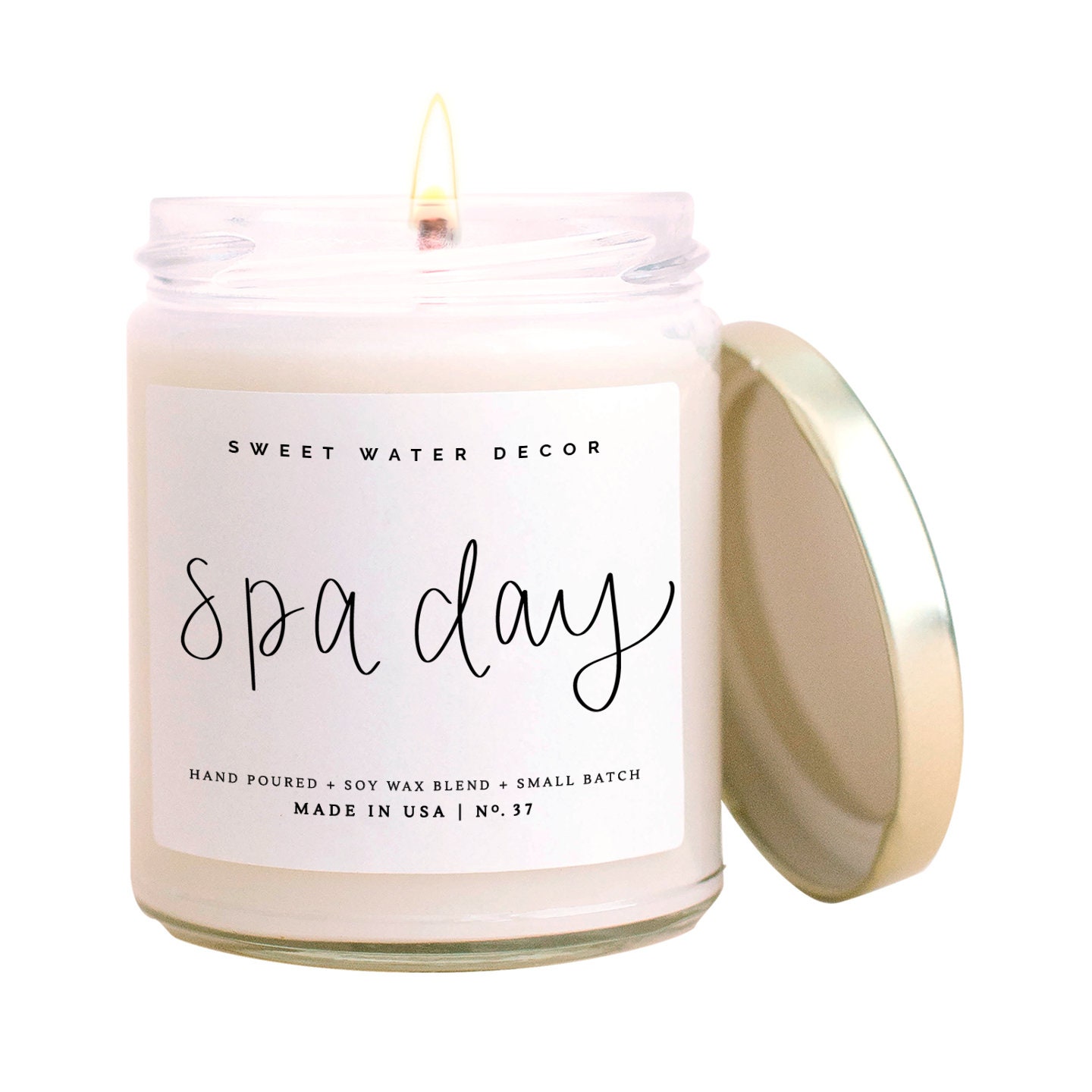 Spa Day Candle Relaxing Spa Candle Jasmine Candle Etsy