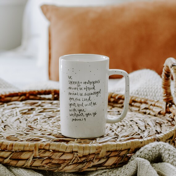 The World's Best Dad Ceramic Coffee Mug - Joshua 1:9