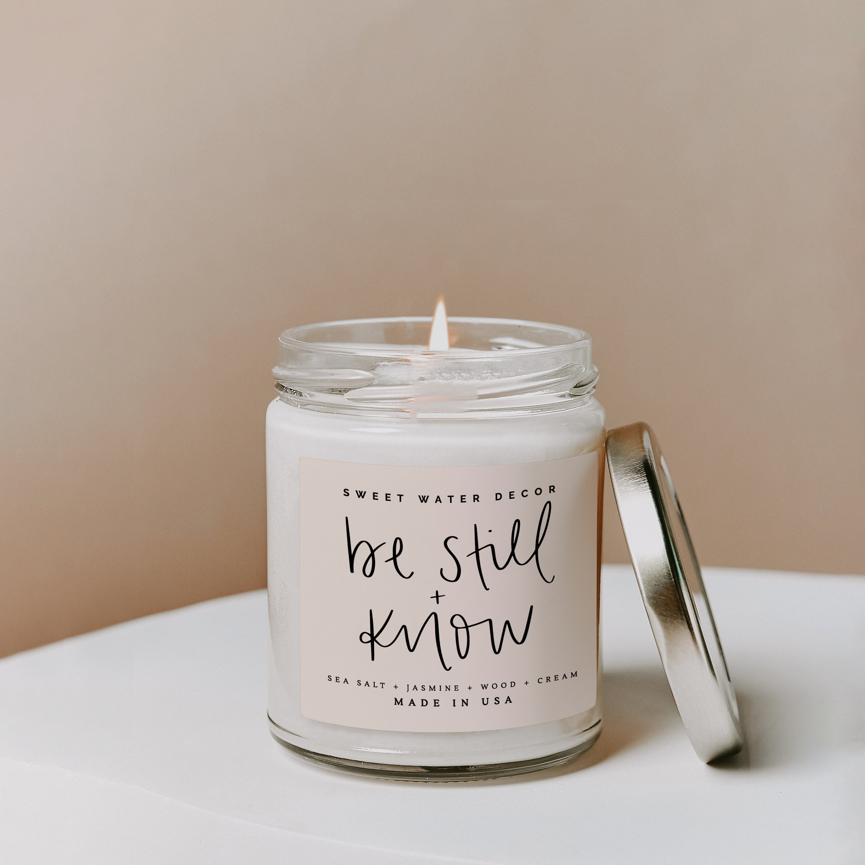 Be Still and Know Candle Encouragement Gift Bible Verse Etsy
