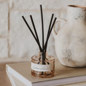 Cashmere Vanilla Reed Diffuser: Relaxing Home Fragrance, 3.5oz