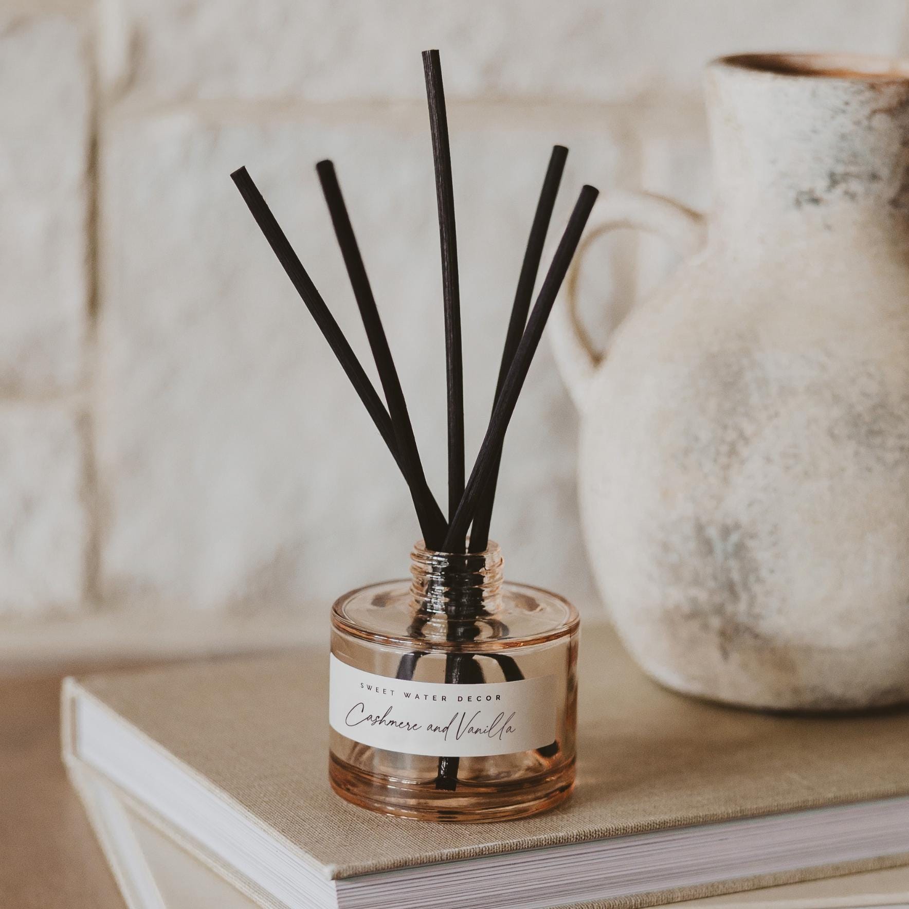 Cashmere Vanilla Reed Diffuser: Relaxing Home Fragrance, 3.5oz