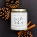 Sugar Cookies Candle | Fresh Baked Sugar Cookie Scented Soy Candle | Candle Jars | Vanilla Cookie Candle | Dessert Candle | Holiday Candle 