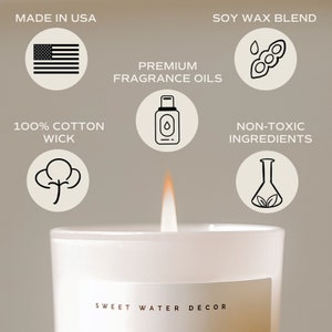 Stress Relief Soy Candle White Jar Wood Lid Relaxing Spa Candle Aromatherapy Candle Natural Scented Candles image 9