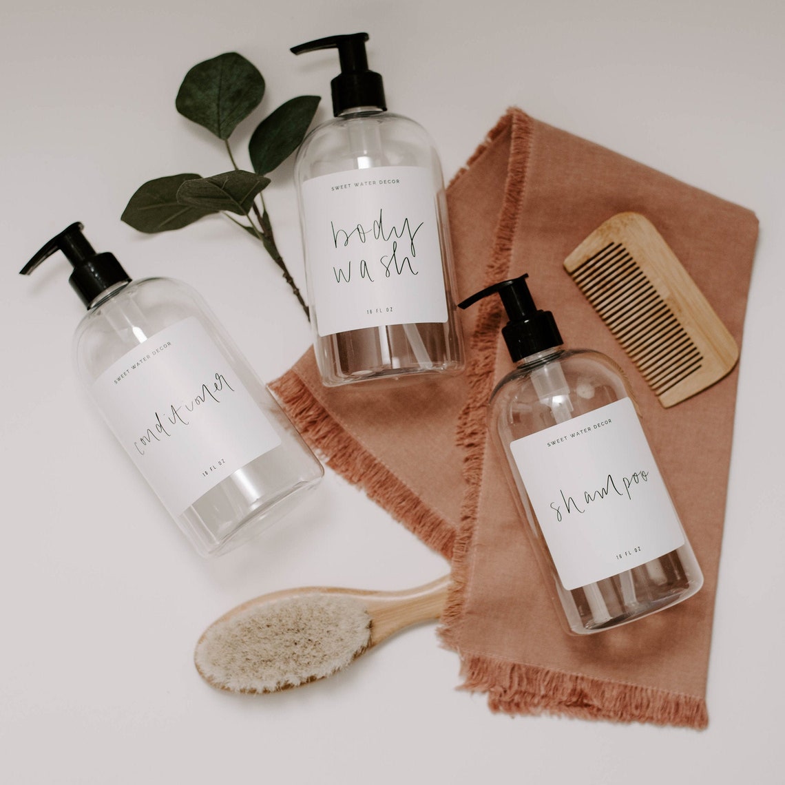 Body Wash Dispensers Refill Body Wash Bottles 16 oz Clear Etsy