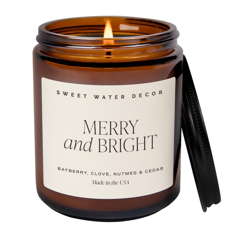 Sweet Water Decor Merry and Bright Soy Candle