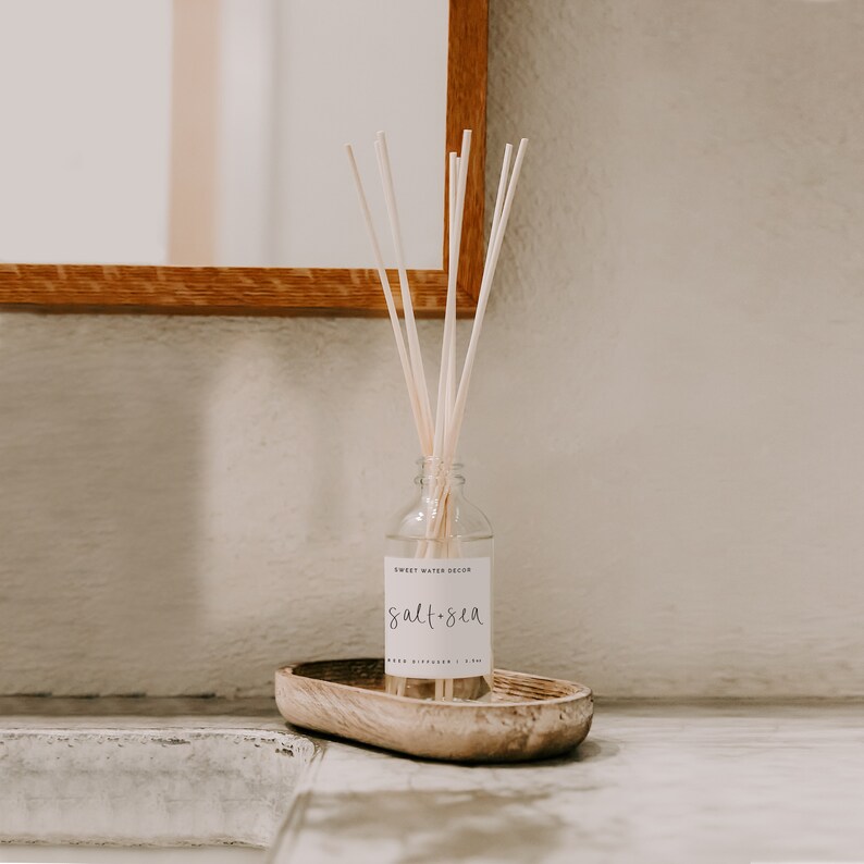 Salt and Sea Reed Diffuser Sea Salt Scent Diffuser Ocean Etsy