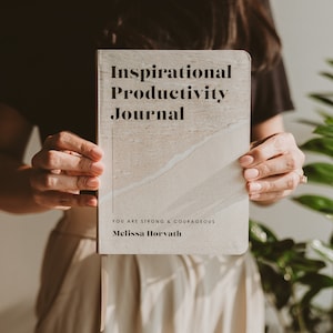 Inspirational Productivity Journal: You Are Strong & Courageous | Inspirational Prayer Notebook | Bible Journaling | Prayer Journal