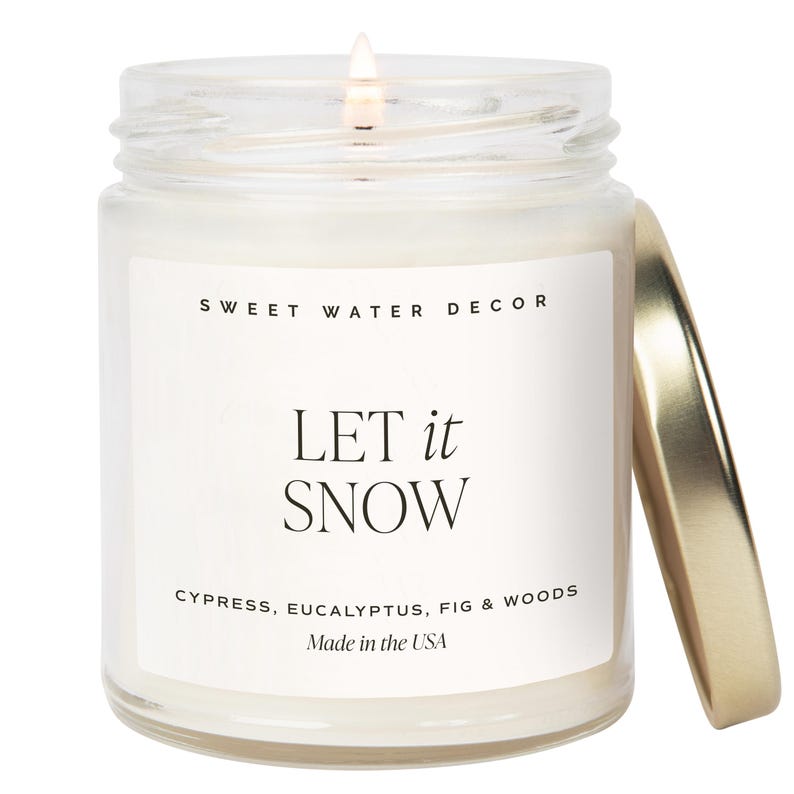Let It Snow Soy Candle