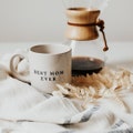 Best Mom Ever Coffee Mug: 14 oz Stoneware Mug, Mother's Day Gift