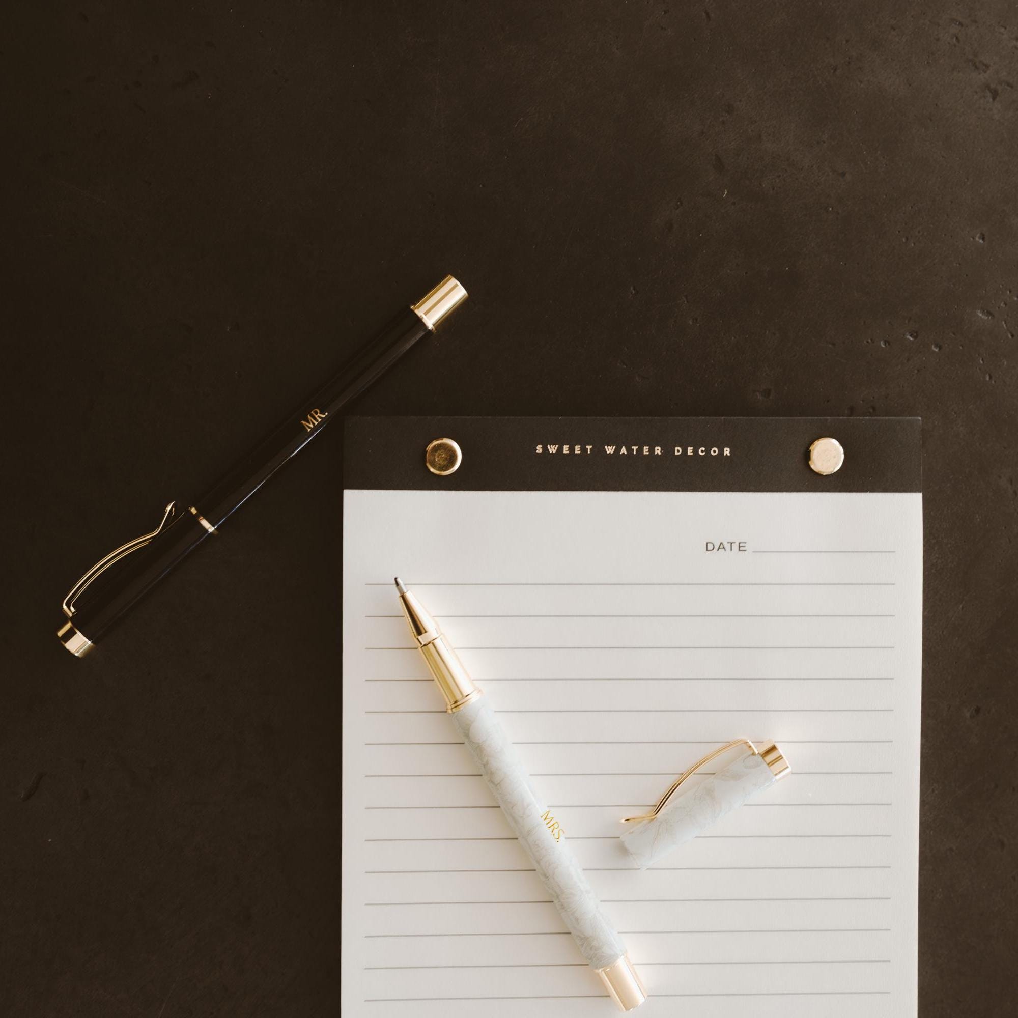 Rahil Notepad Desktop Gold Rivet Basic Notepad: Desktop Stationery Notetaking Writing Pad, to ...