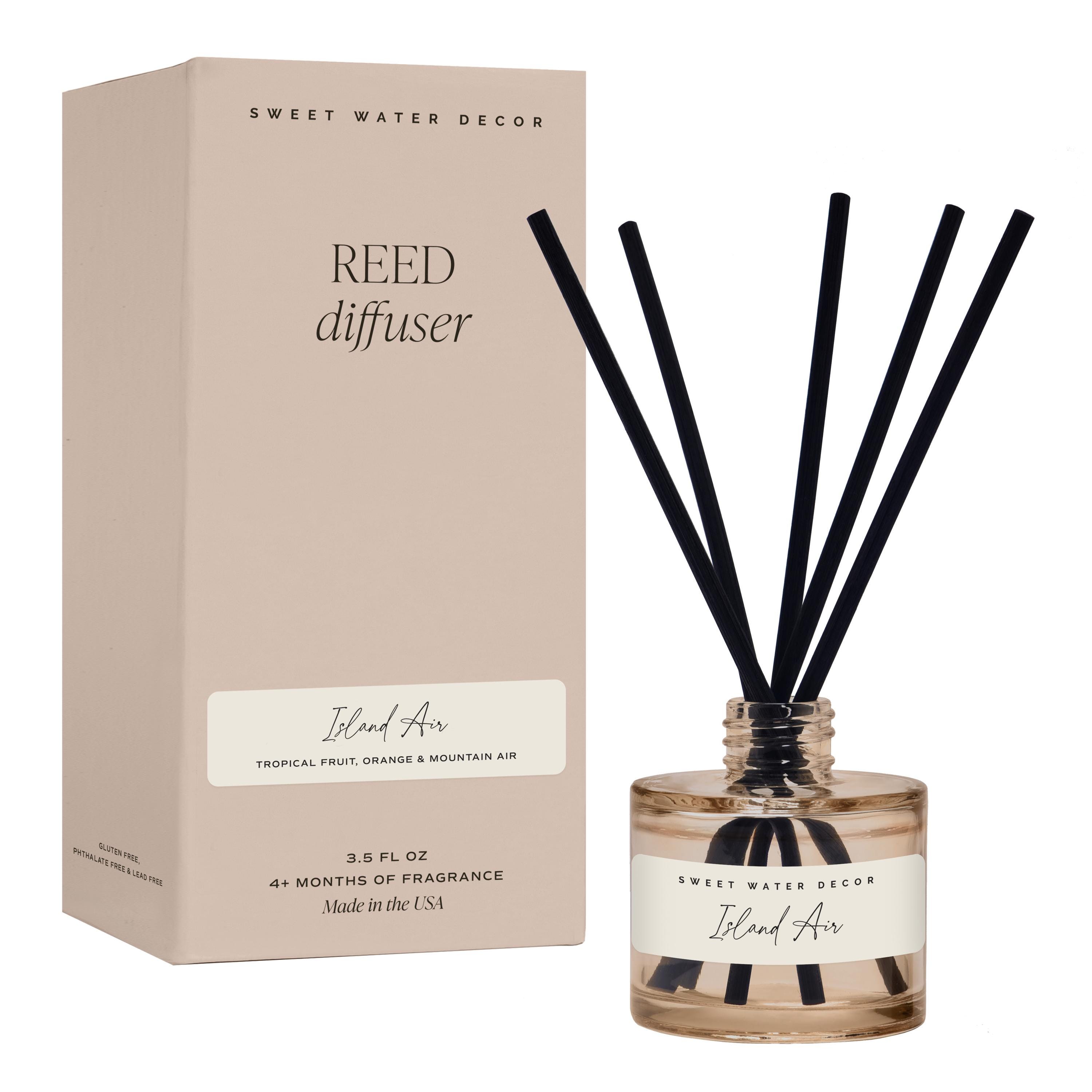 Island Air Reed Diffuser - Tropical Relaxing Home Fragrance - Luxury ...
