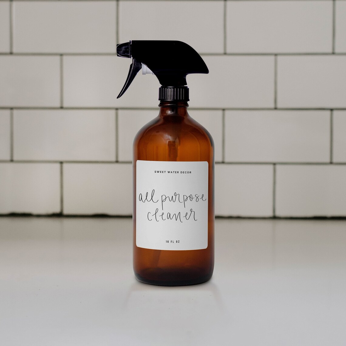 All Purpose Cleaner Spray Bottle Amber Glass Cleaner Spray Etsy
