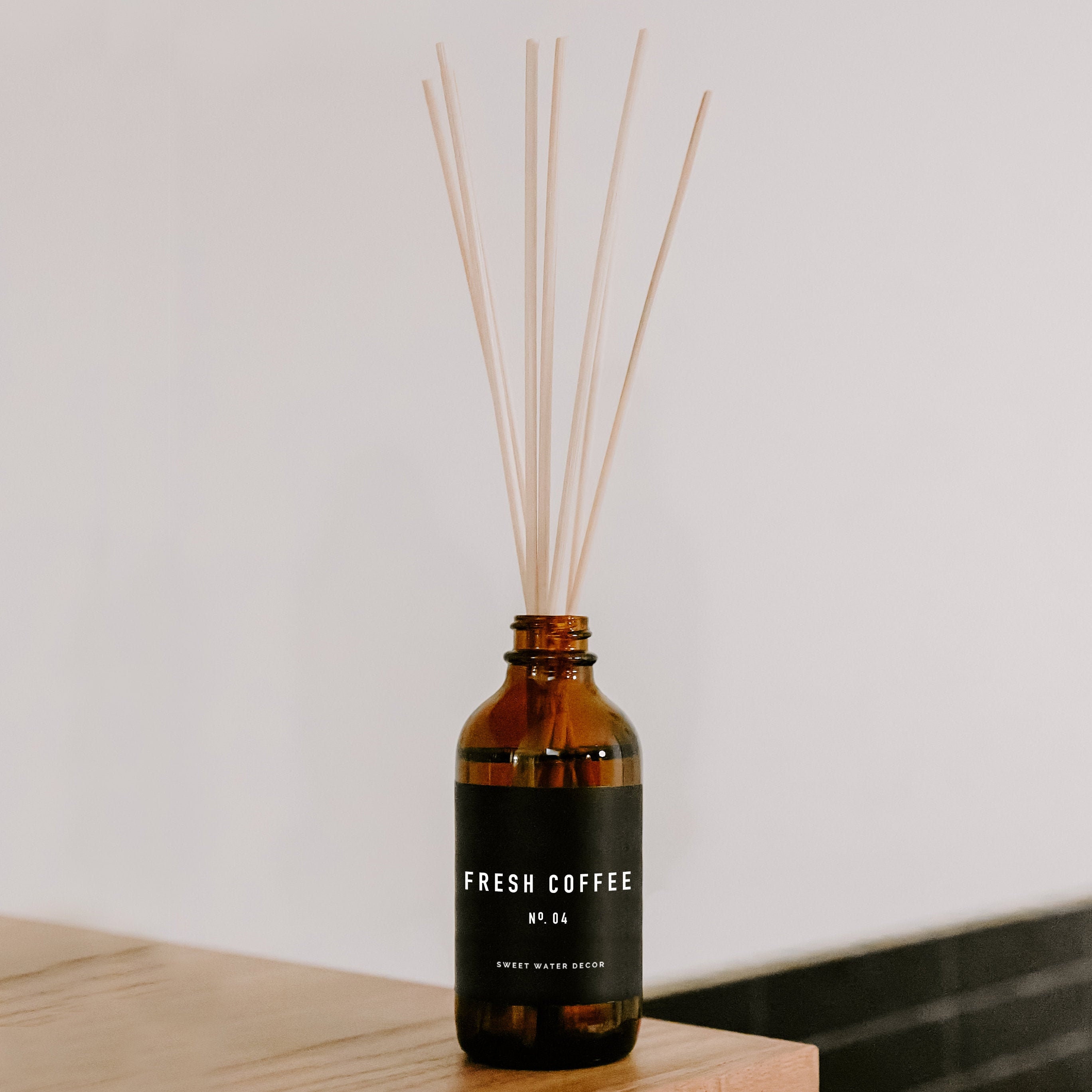 Fresh Coffee Amber Reed Diffuser Coffee Oil Diffuser Home Etsy