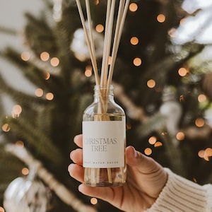 Christmas Tree Scented Reed Diffuser: Holiday Home Fragrance