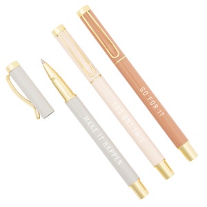 You Got This Metal Pen Set Gold Office Decor Chic Stationery Boss Lady Office Supplies Gift for Her Desk Decor Cute Pens image 3