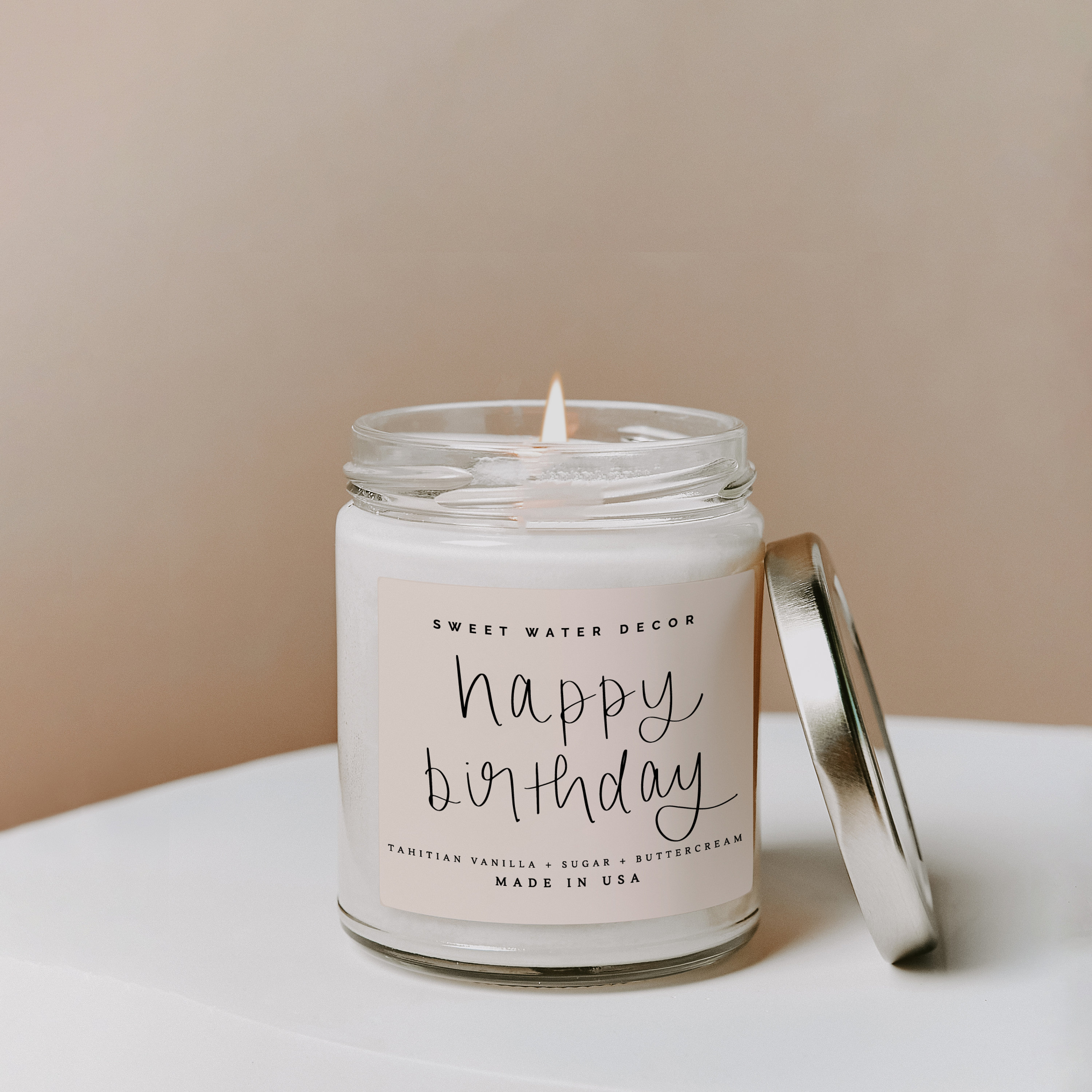 Happy Birthday Candle Birthday Candle Mason Jar Candle Etsy