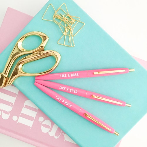 Like A Boss Pen | Stocking Stuffers for Women, Boss Christmas Gift, Ball Point Pen