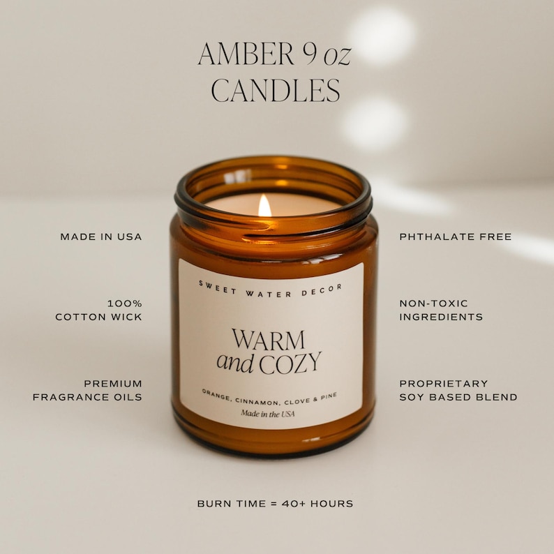 Bougie à la cannelle - bougie d'automne parfumée à la cannelle non toxique - décoration d'automne - cadeau de pendaison de crémaillère roulés à la cannelle, bougie d'action de grâce image 4
