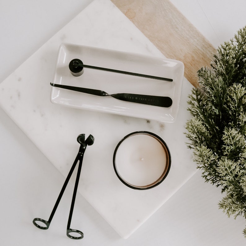 Black Candle Care Kit Wick Trimmer and Candle Snuffer Set Etsy