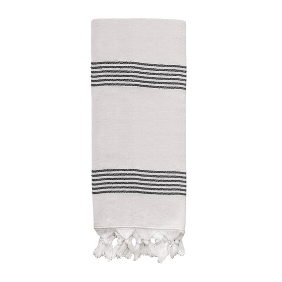 Turkish Hand Towel - Neutral Stripes