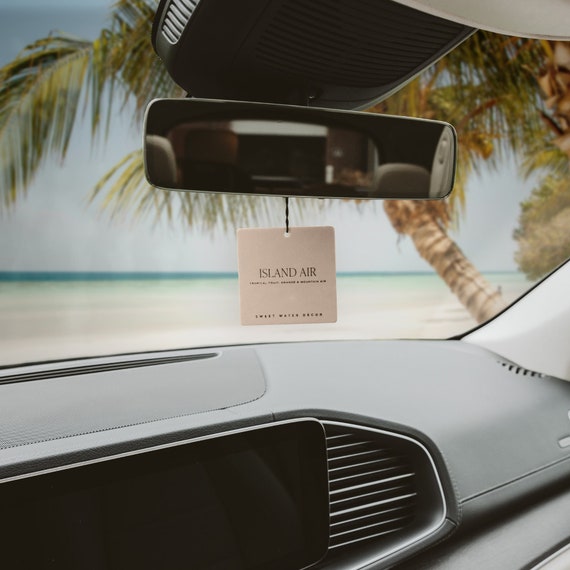 Island Air Car Freshener: Tropical Fruit, Orange, Mountain Air - Hanging Fragrance Diffuser