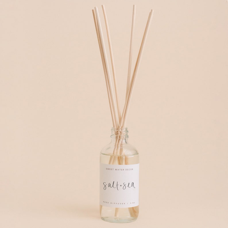 Salt and Sea Reed Diffuser Sea Salt Scent Diffuser Ocean Etsy