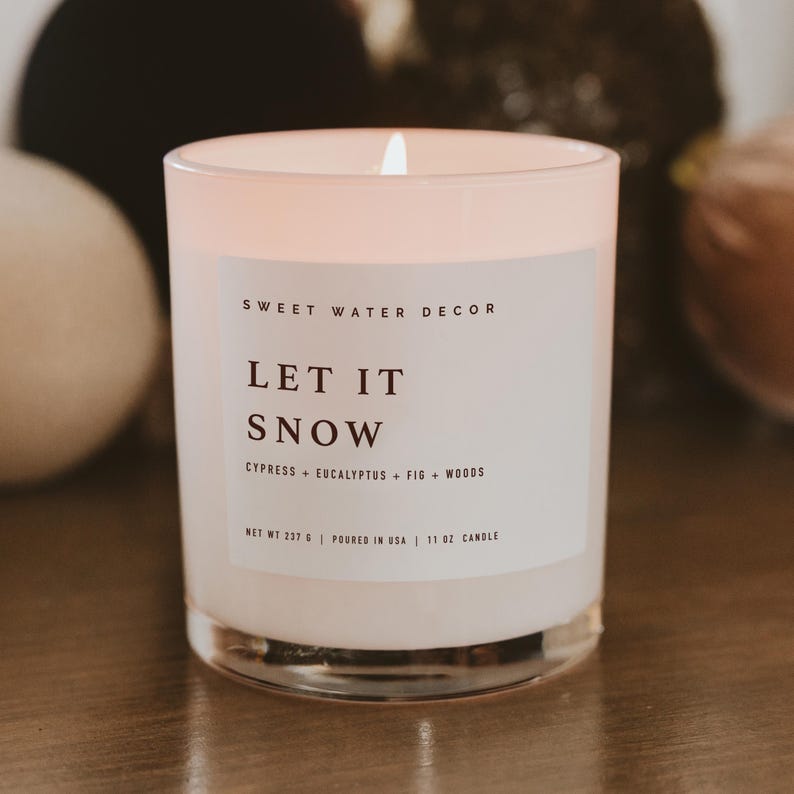Let It Snow Soy Candle - Thumbnail 3