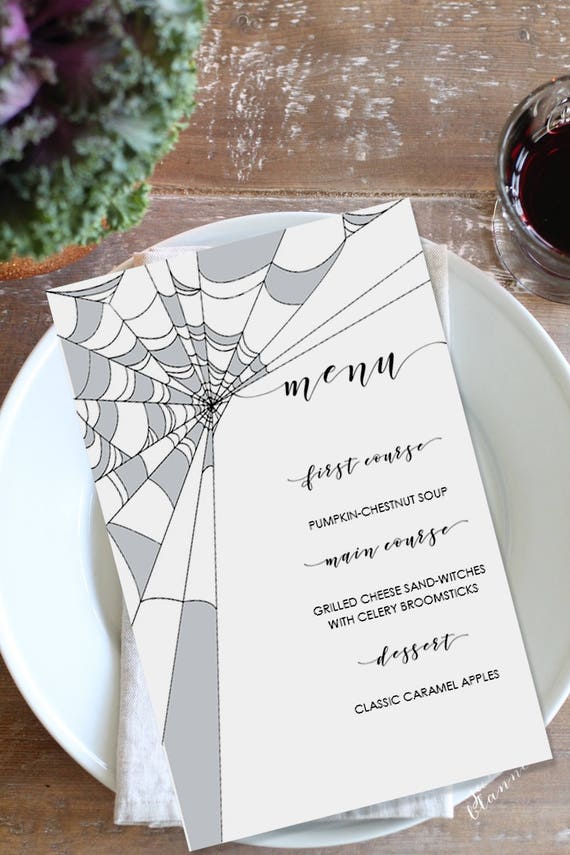 Halloween Menu Template from i.etsystatic.com