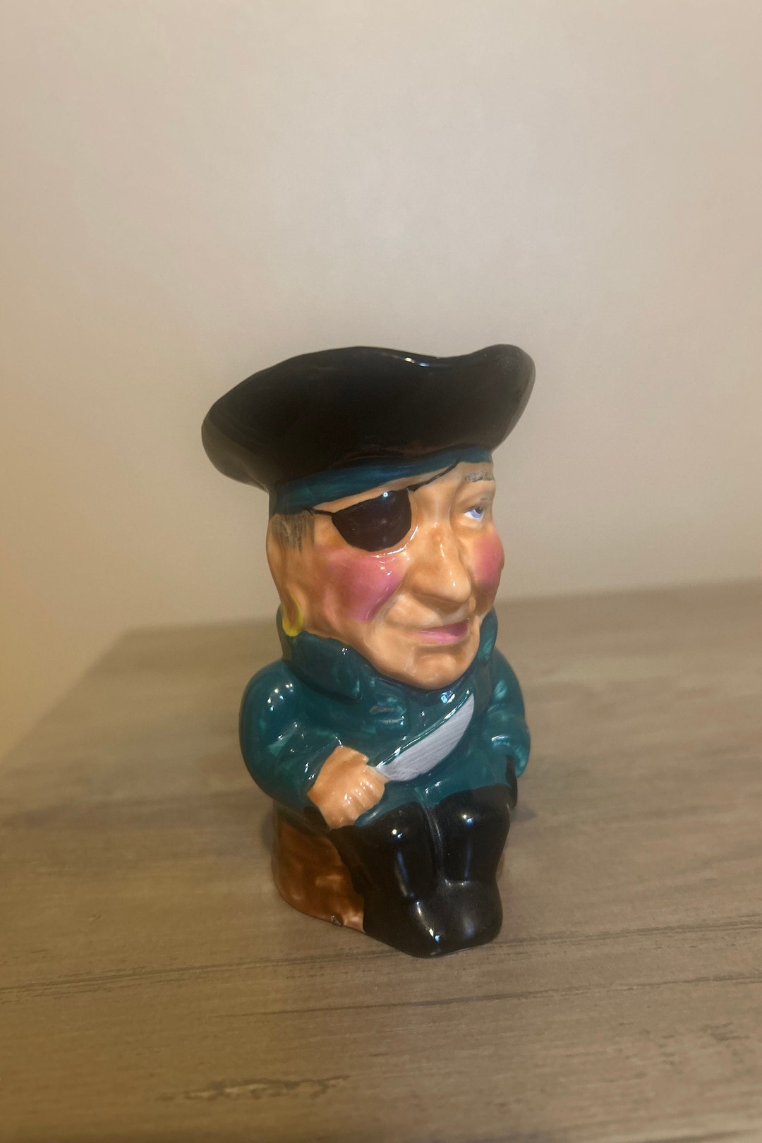 Vintage Bone China Pirat Toby Small Mug Thorley Hookey Made in England ...