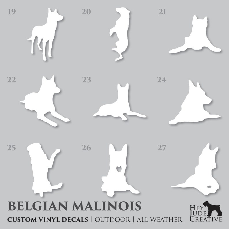 Pronunciation Belgian Malinois Decal Etsy