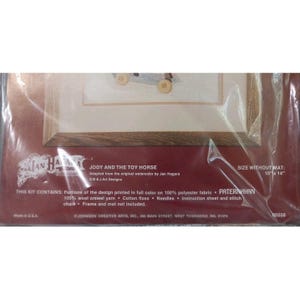 Nadel Treasures Jan Hagara Jody 00558 Diry 00545 Stitchery Kit 1979 10x14" Bild 7