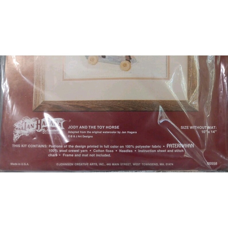 Nadel Treasures Jan Hagara Jody 00558 Diry 00545 Stitchery Kit 1979 10x14" Bild 7