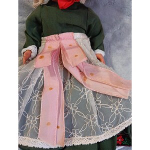 Muñeca vintage de 10 pulgadas, articulaciones elásticas de plástico, cabello pintado, zapatos, defectos en la cara (VER FOTOS) imagen 12