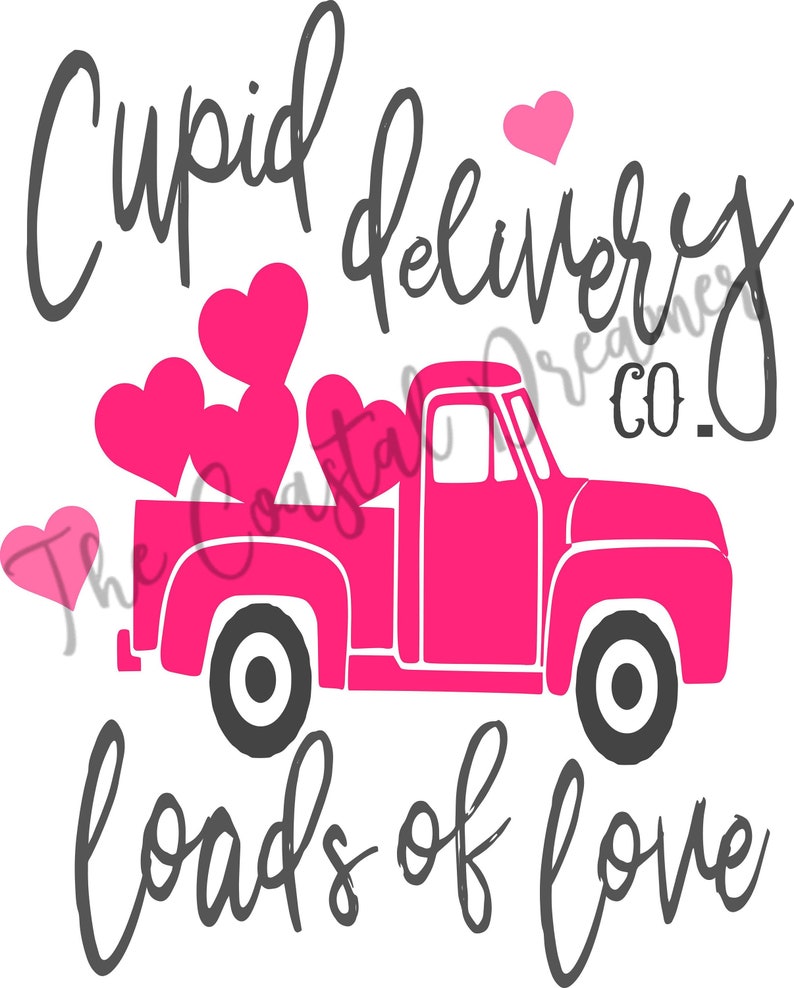 Download Valentines day SVG file Cupid delivery co loads of love | Etsy