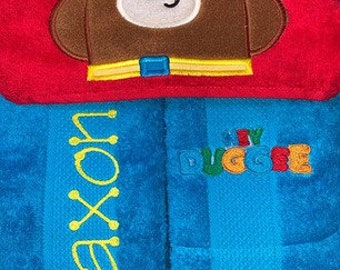 hey duggee towel poncho