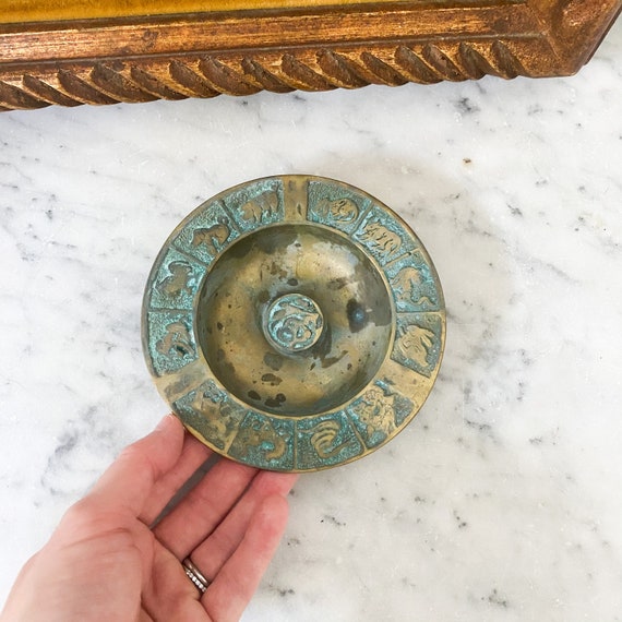 中国 美術品 堆朱 銅胎 灰皿 骨董品 （中国美術 – 珍品センター）