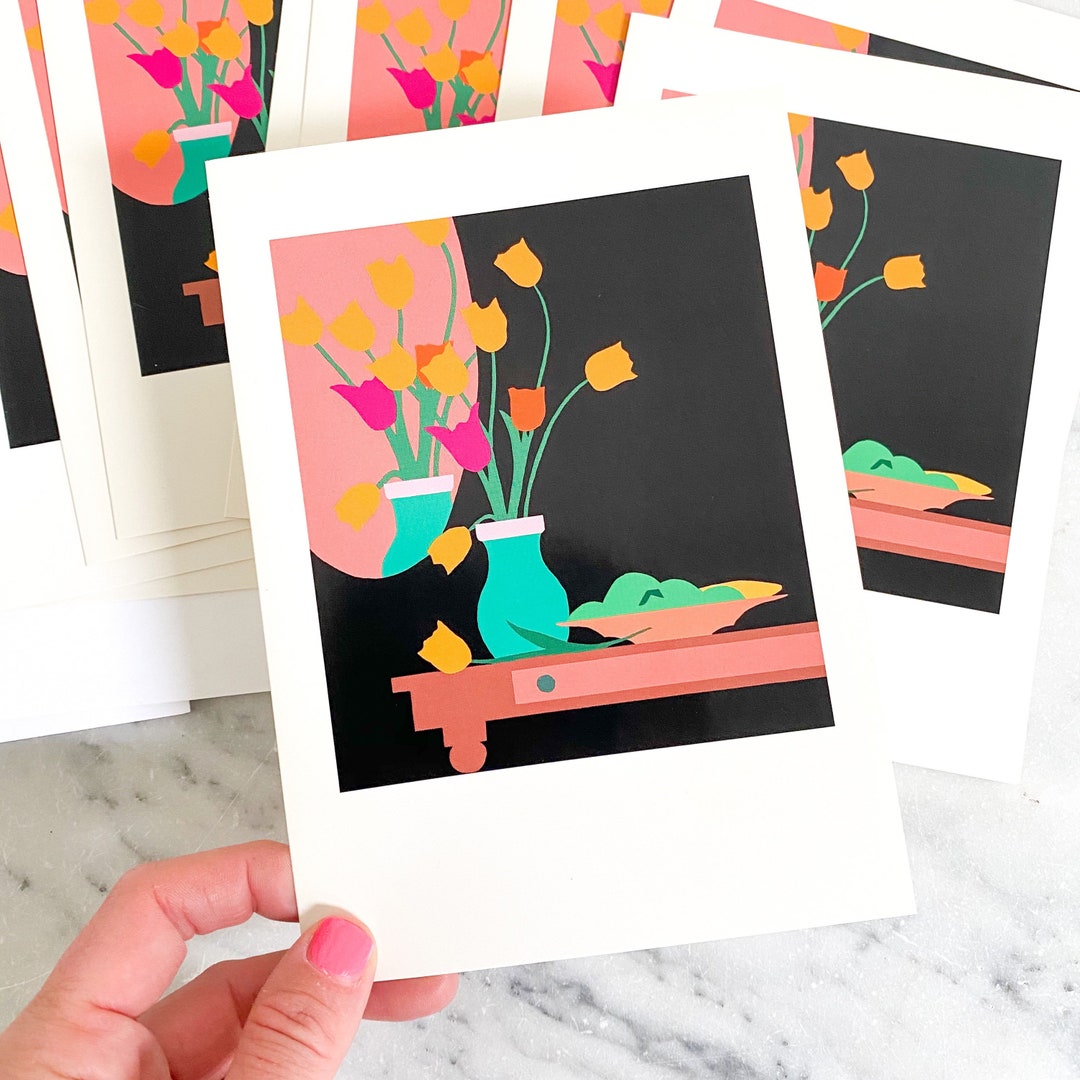 Vintage Floral Notecards Set of 10 or 24. Note Cards Flowers. - Etsy