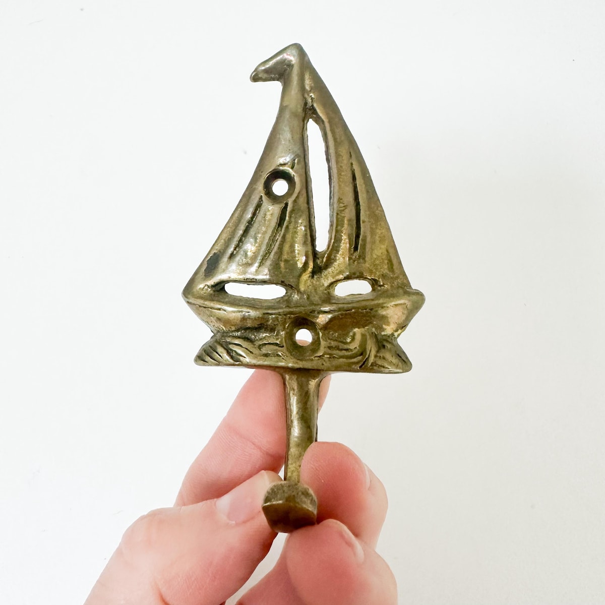 Etsy Vintage Brass Sailboat Wall Hook