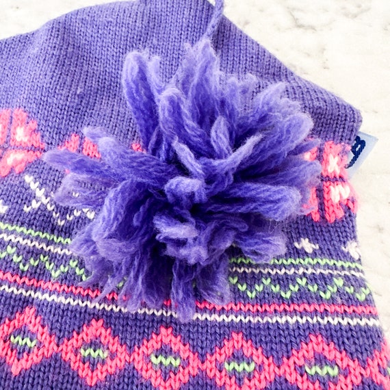 Vintage Purple CB Sports Ski Hat with Pom Pom. Vi… - image 6
