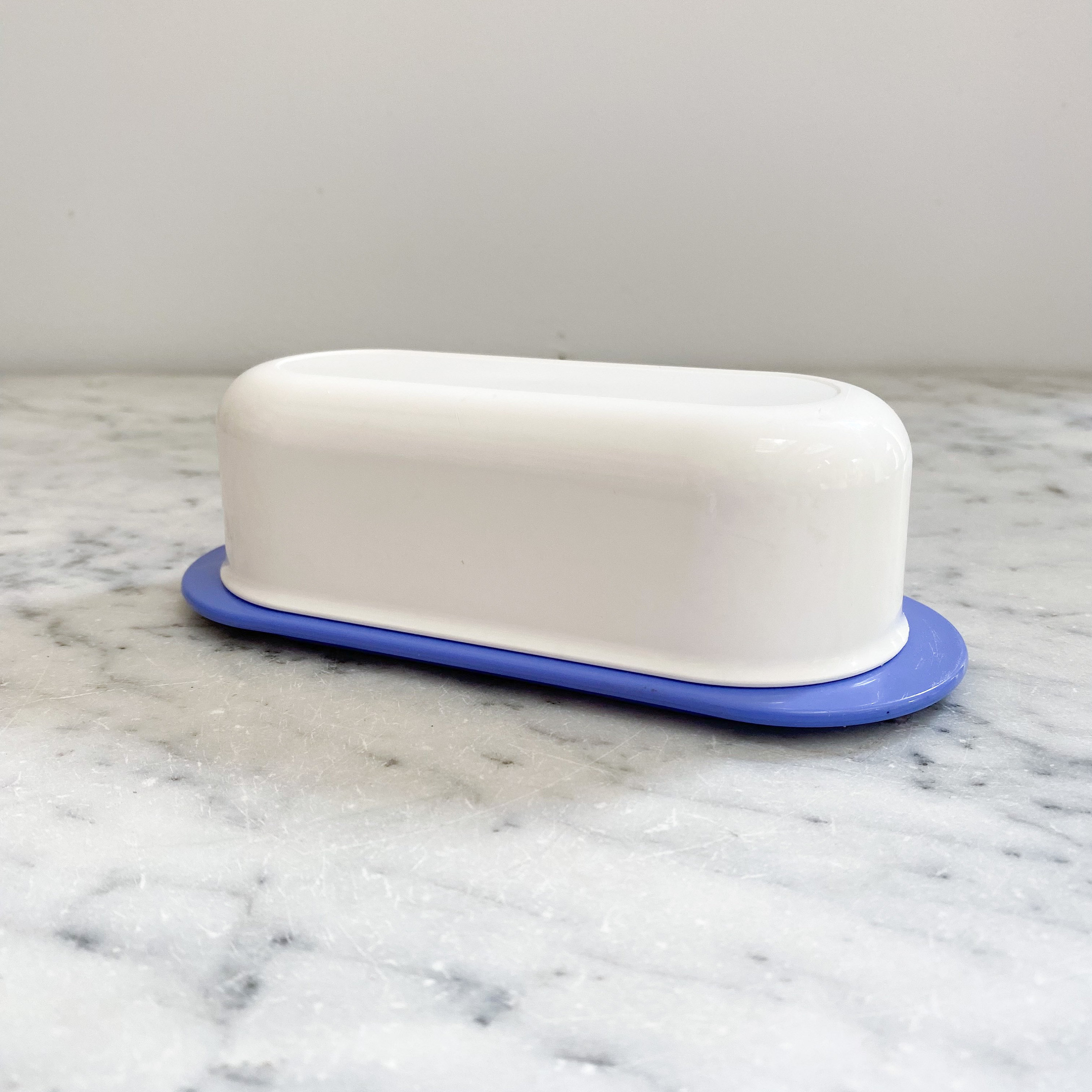 Plastic Tupperware Butter Dish. 1990s Plastic Butter Dish. Vintage