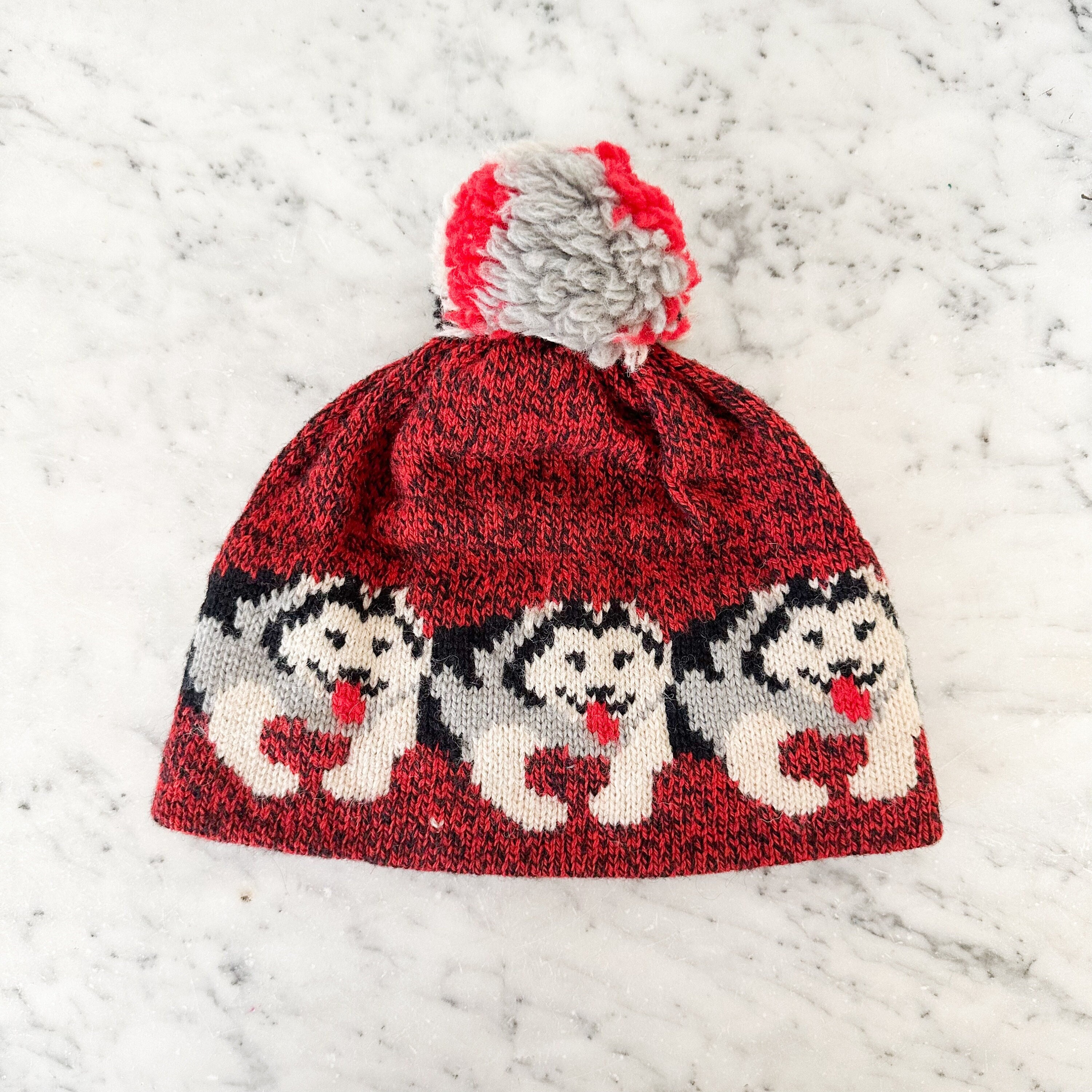 Vintage L.L. Bean Husky Beanie Knit Winter Cap Pom Pom Vintage L.L. Bean Husky Beanie Knit Winter Cap Pom Pom main image 4
